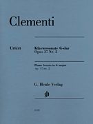 cover for Muzio Clementi - Piano Sonata in G Major, Op. 37, No. 2