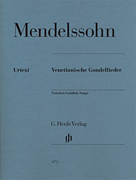 cover for Felix Mendelssohn - Venetian Gondola Songs