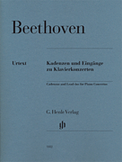cover for Ludwig van Beethoven - Cadenzas and Lead-Ins for Piano Concertos