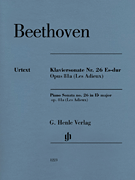 cover for Piano Sonata No. 26 E-flat Major Op. 81a (Les Adieux) - Revised Edition