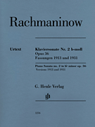 cover for Piano Sonata No. 2 Op. 36 B-Flat Minor