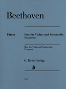 cover for Duo for Violin and Violoncello, Fragment