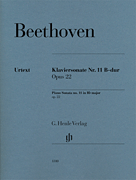 cover for Piano Sonata No. 11 in B-flat Major, Op. 22