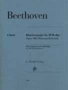 cover for Piano Sonata No. 29 in B-flat Major, Op. 106 (Hammerklavier)