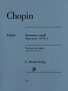 cover for Nocturne in E Minor Op. Post. 72, No. 1