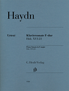 cover for Piano Sonata in F Major, Hob. XVI:23