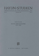 cover for Haydn-Bibliographie 1973-1983