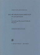 cover for Sammlung Raymund Schlecht, Register