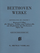 cover for Concerto in C Major Op. 56 for Piano, Violin, Cello and Orchestra (Triple Concerto)