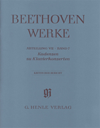 cover for Cadenzas in the Piano Concertos