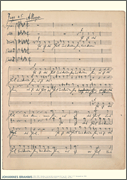 cover for Johannes Brahms Music Manuscript Poster