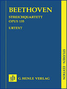 cover for String Quartet F Major Op. 135