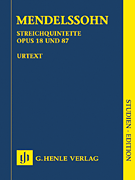 cover for String Quintets, Op. 18 and 87
