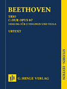 cover for Trio in C Major, Op. 87