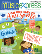 cover for On Our Way to Awesome, Music Express Vol. 18 No. 1