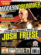 cover for Modern Drummer Magazine - June 2011