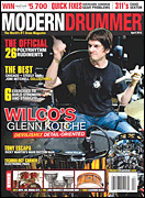 cover for Modern Drummer Magazine - April 2012