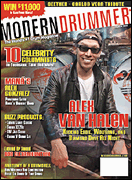 cover for Modern Drummer Magazine Back Issue - March 2008