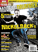 cover for Modern Drummer Magazine Back Issue - February 2009