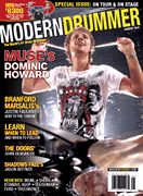 cover for Modern Drummer Magazine Back Issue - January 2010