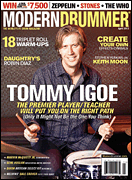 cover for Modern Drummer Magazine - April 2013