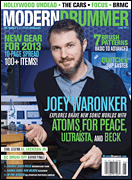 cover for Modern Drummer Magazine - June 2013