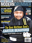cover for Modern Drummer Magazine - July 2013