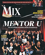 cover for Mix Magazine - November 2013 Issue