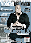 cover for Modern Drummer Magazine January 2014