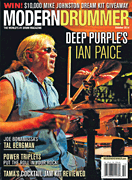 cover for Modern Drummer Magazine October 2014