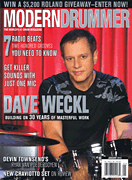 cover for Modern Drummer Magazine January 2015