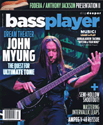 cover for Bass Player Magazine March 2014
