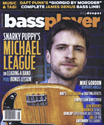 cover for Bass Player Magazine August 2014