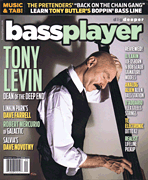 cover for Bass Player Magazine September 2014