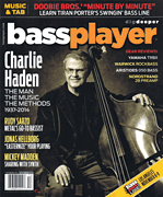cover for Bass Player Magazine December 2014