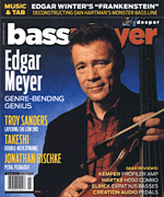 cover for Bass Player Magazine January 2015