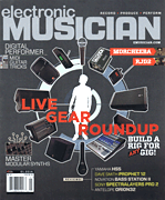 cover for Electronic Musician Magazine January 2014
