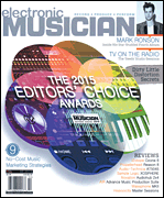 cover for Electronic Musician Magazine February 2015