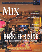 cover for Mix Magazine November 2014