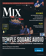 cover for Mix Magazine December 2014