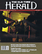 cover for The Old Time Herald Magazine October/november No. 11 2014
