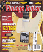 cover for Vintage Guitar Magazine October 2015
