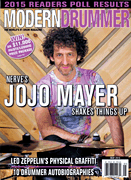 cover for Modern Drummer Magazine May 2015