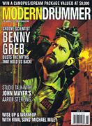 cover for Modern Drummer Magazine June 2015