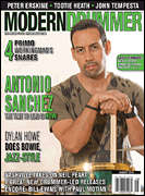 cover for Modern Drummer Magazine August 2015