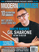 cover for Modern Drummer Magazine September 2015