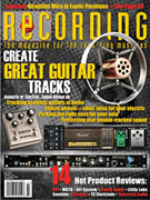 cover for Recording Magazine July 2015