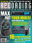 cover for Recording Magazine September 2015