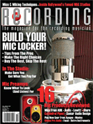 cover for Recording Magazine October 2015