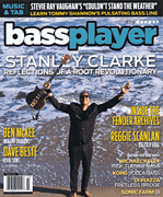 cover for Bass Player Magazine March 2015